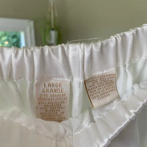 White Silk Pants - Picture 3 of 4